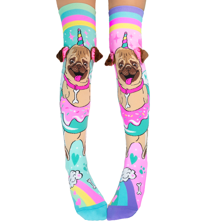 Madmia Unicorn Pug Socks | Toyworld