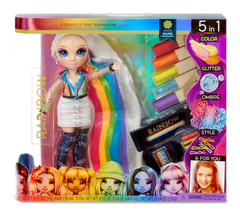 Rainbow Surprise Hair Play Rainbow Doll - Toyworld