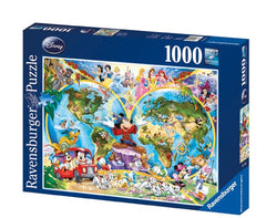 Ravensburger Disney World Map Puzzle 1000Pc - Toyworld