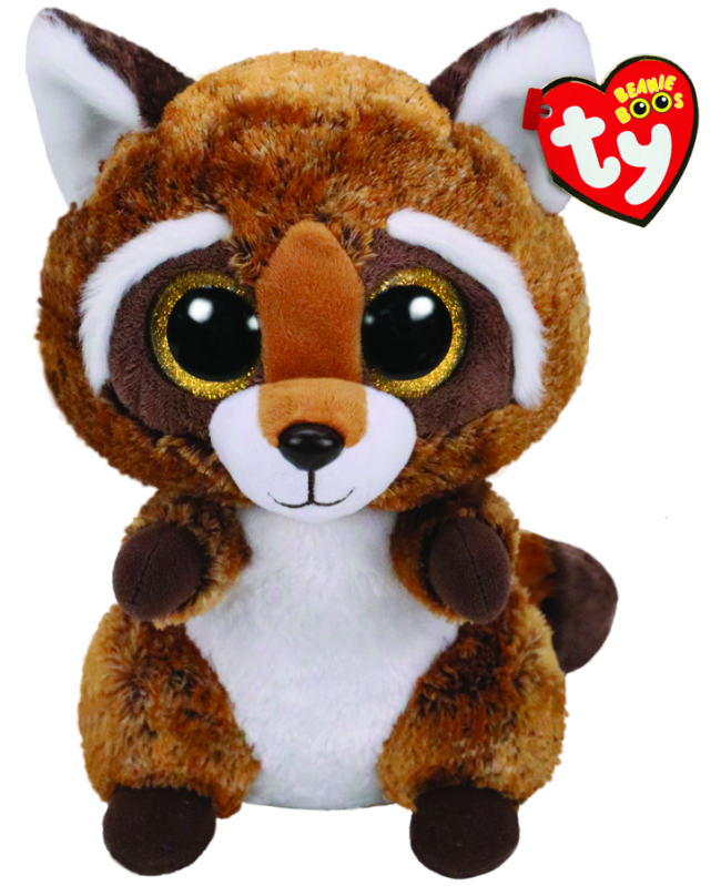 Beanie Boos Medium Rusty Brown Racoon | Toyworld