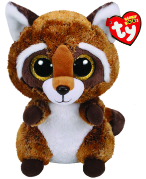 Beanie Boos Medium Rusty Brown Racoon | Toyworld