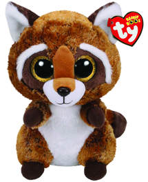 Beanie Boos Medium Rusty Brown Racoon | Toyworld