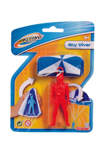 SIMBA FLYING ZONE SKY DIVER WITH PARACHUTE ASSORTED STYLES