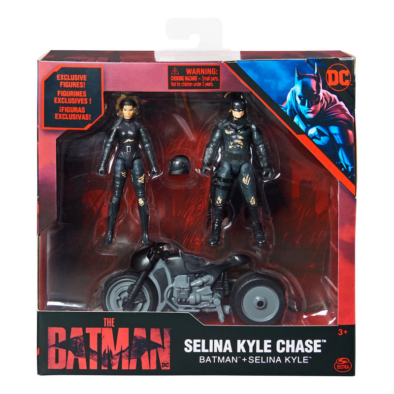 THE BATMAN 4 INCH FIGURES SELINA KYLE CHASE SET