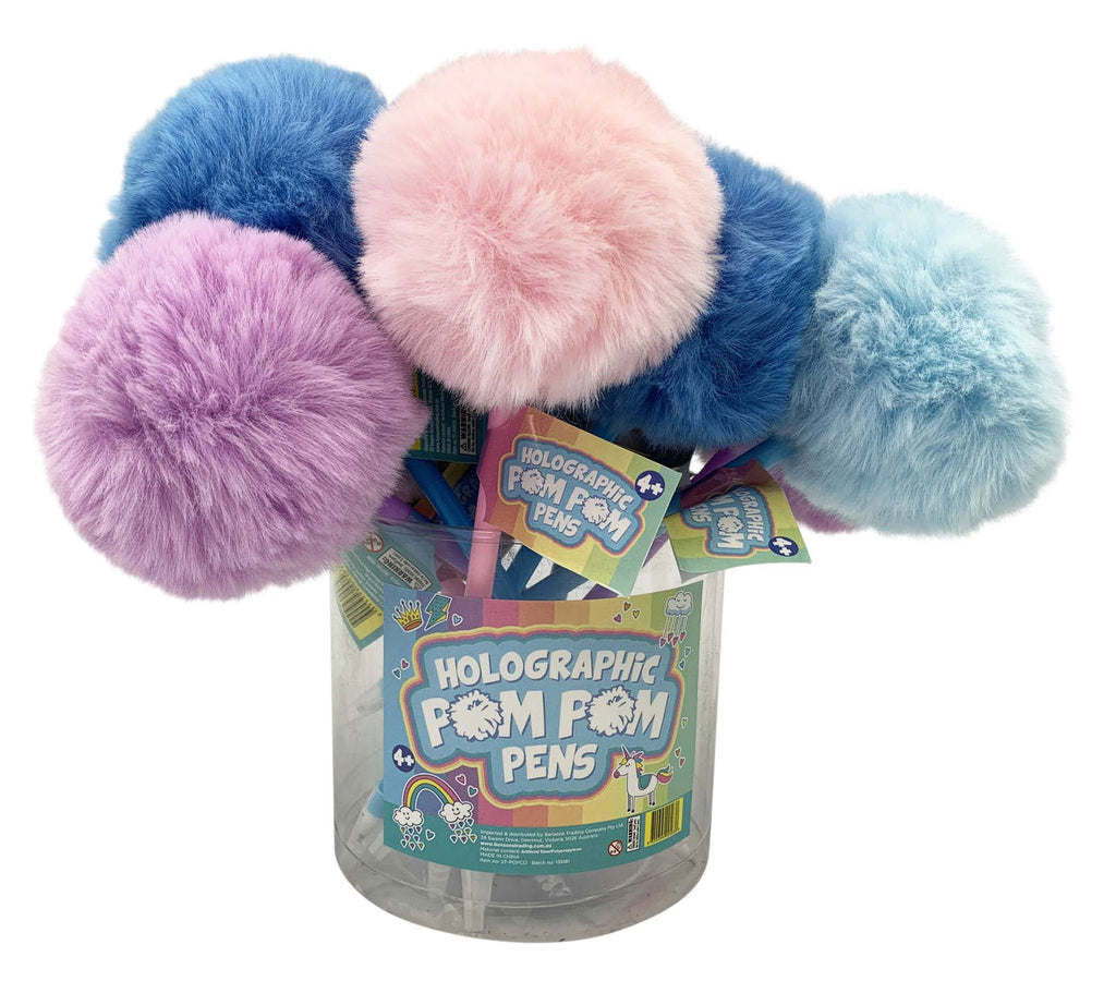 Pastel Pom Pom Pen Assorted Colors | Toyworld