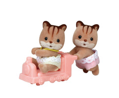 SYLVANIAN FAMILIES WALNUT SQUIRREL TWINS