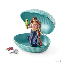 Schleich Bayala Mermaid With Baby Seahorse In Shell - Toyworld