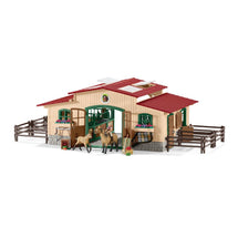 SCHLEICH STABLE WITH HORSES & ACCESSORIES
