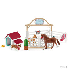 Schleich Hannahs Guest Horses With Ruby The Dog Img 2 - Toyworld