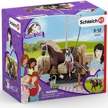 SCHLEICH WASHING AREA WITH HORSE CLUB EMILY & LUNA