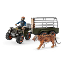 SCHLEICH WILD LIFE QUAD BIKE WITH TRAILER