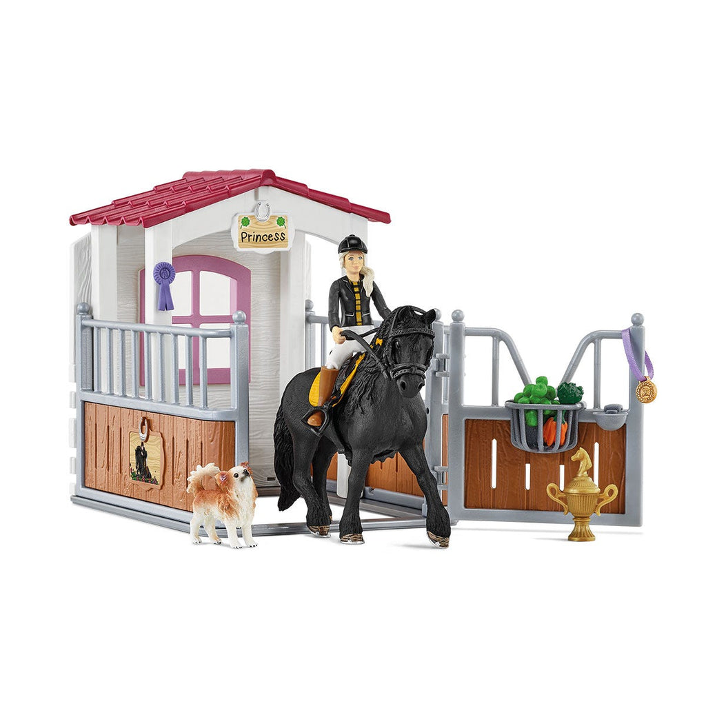 SCHLEICH HORSE CLUB HORSE STALL WITH TORY & PRINCESS