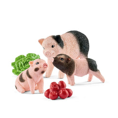 Schleich Farm World Miniature Pig Mother Piglets Img 1 - Toyworld