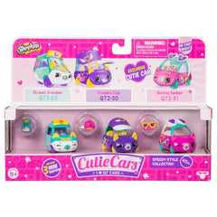 Shopkins Cutie Cars 3 Pack Speedy Style Collection - Toyworld