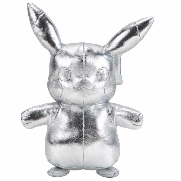 Pokemon Plush Silver Pikachu | Toyworld