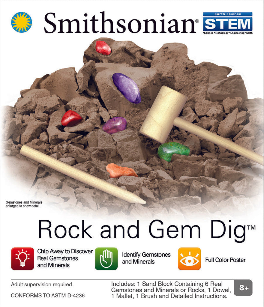 Smithsonian Micro Science Kit Rock & Gem Dig - Toyworld