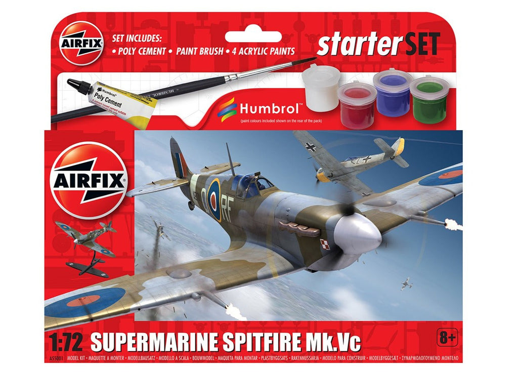 AIRFIX SUPERMARINE SPITFIRE MK.VC STARTER KIT