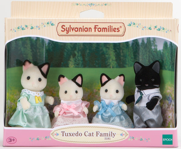 Sylvanian Families Tuxedo Cat Family - Toyworld