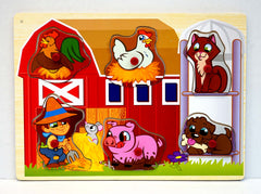 WOODEN PIN PUZZLE ASSORTED STYLES