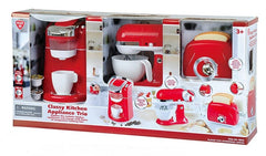 PLAYGO CLASSY KITCHEN APPLIANCE TRIO RED