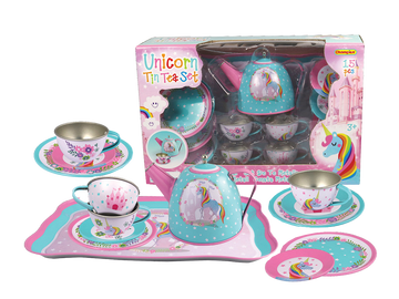 Champion Unicorn Metal Tea Set | Toyworld