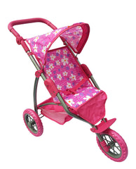 Playworld Doll Stroller Hot Pink - Toyworld