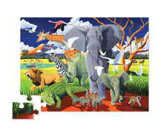 Crocodile Creek Puzzle Wild Safari Img 1 - Toyworld