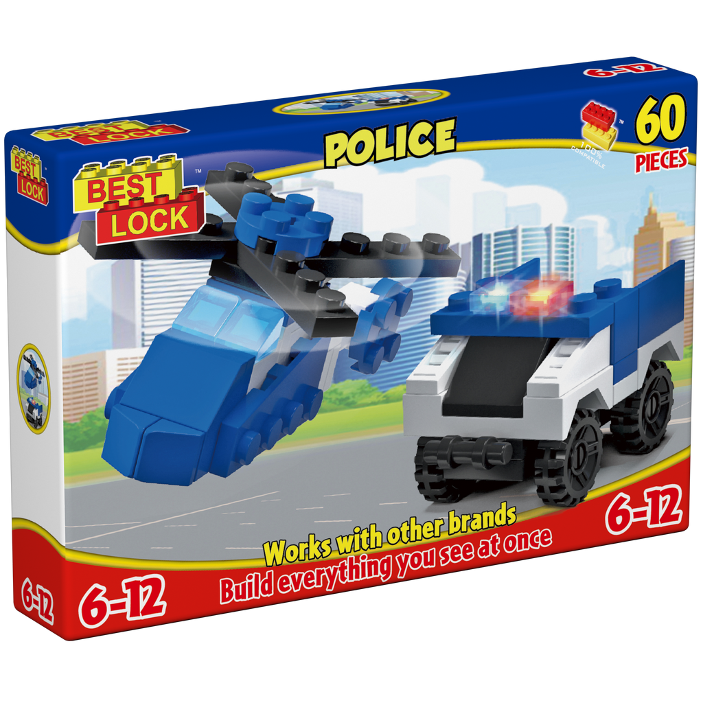 Best Lock Mini Construction Set Police - Toyworld