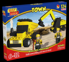 Best Lock Small Construction Digger & Dump Truck - Toyworld