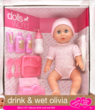 Dolls World Drink & Wet Olivia | Toyworld