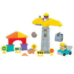 Playgo Battery Operated Crane And Construction Img 1 | Toyworld