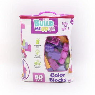 Build Me Up Blocks Bag Pink | Toyworld