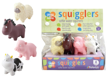 Play And Learn Farm Animals Watersquirters | Toyworld