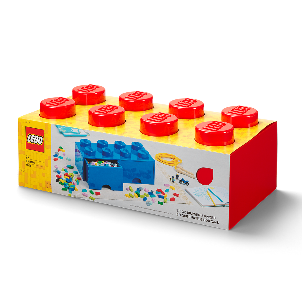 Lego Storage Brick Drawer Red | Toyworld