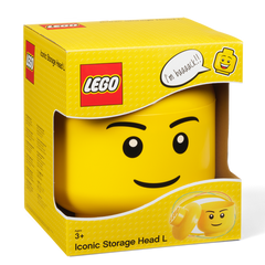 Lego Large Storage Head Boy | Toyworld