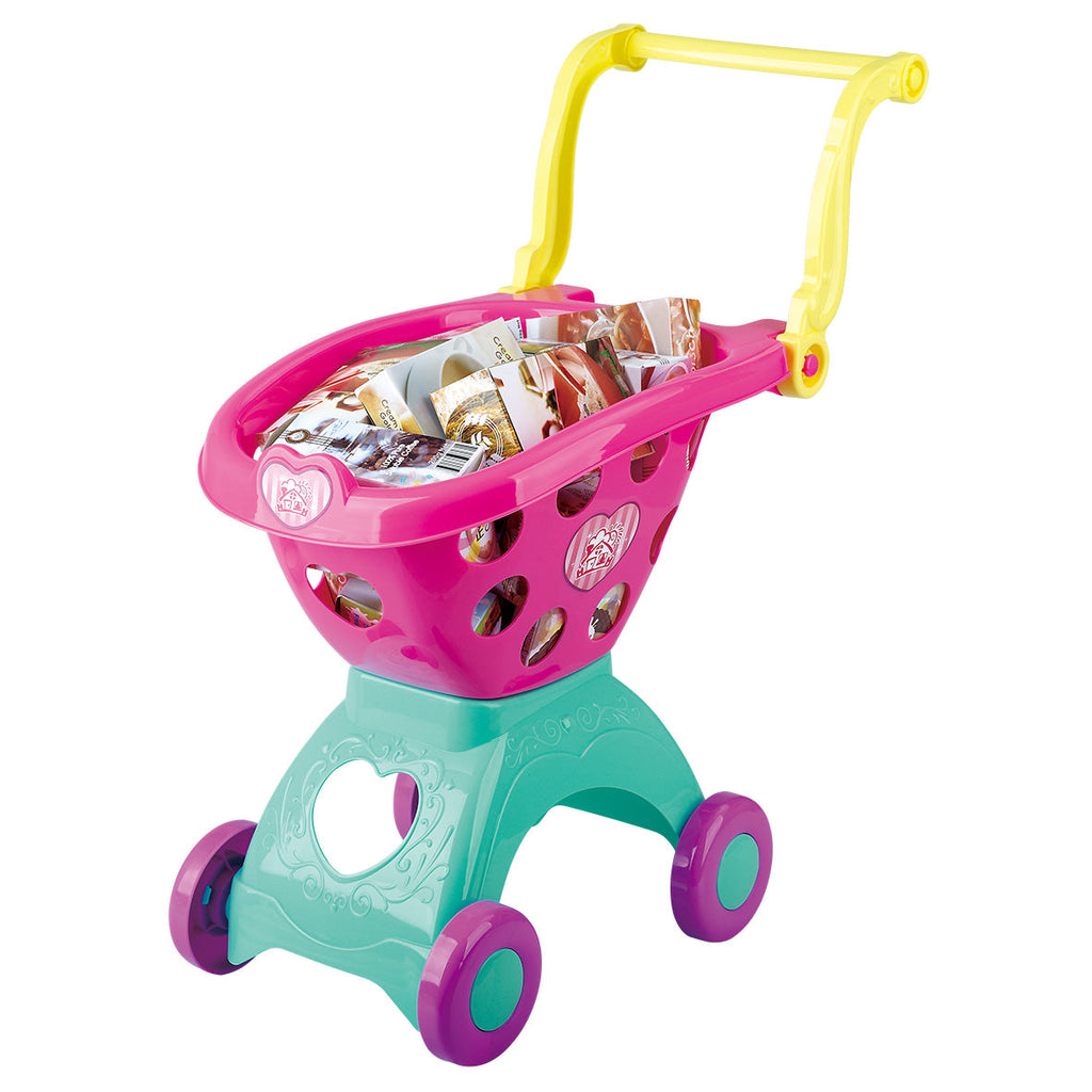 PLAYGO SHOPPING CART 18 PIECE PINK