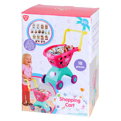 PLAYGO SHOPPING CART 18 PIECE PINK