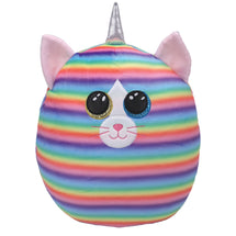 TY SQUISH A BOOS 25CM HEATHER THE PASTEL COLOURED CAT