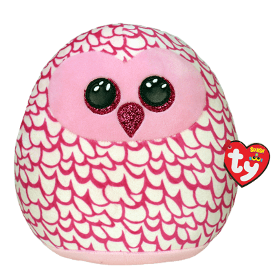 Squish A Boos Pinky Owl | Toyworld