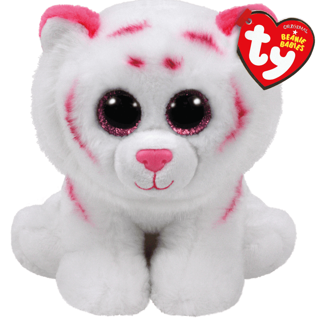 BEANIE BABIES REGULAR TABOR PINK/WHITE TIGER