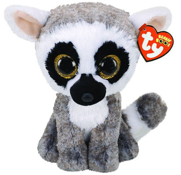 Ty Beanie Boos Linus Lemur Medium - Toyworld
