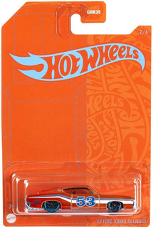 HOT WHEELS BLUE AND SATIN '69 FORD TORINO TALLADEGA