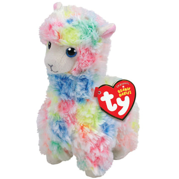 Ty Beanie Boo Medium Lola Multi Llama - Toyworld