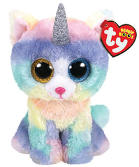 Ty Beanie Boos Heather The Pastel Coloured Cat With Horn Img 1 - Toyworld