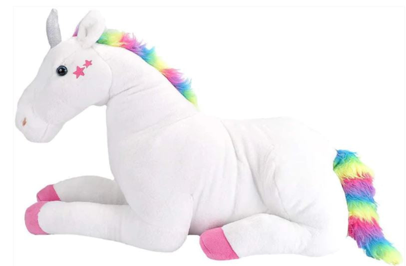 WILD REPUBLIC GIANT UNICORN PLUSH WHITE