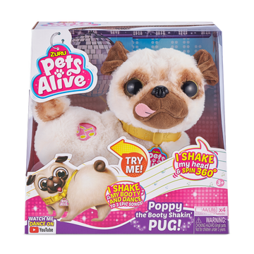 Zuru Pets Alive Poppy The Booty Shakin Pug | Toyworld