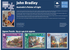 BLUE OPAL 1000 PIECE TRAMS IN GASLIGHT