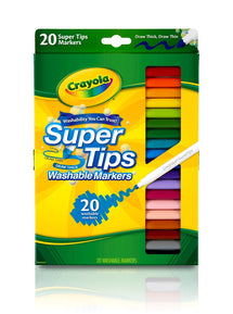 Crayola Supertips Washable Markers 20 Pack - Toyworld