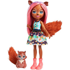 Enchantimals Doll Pet Sancha Squirrel Stumper - Toyworld