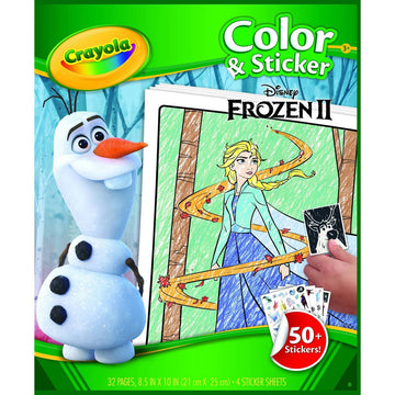 Crayola Colour & Sticker Book Frozen - Toyworld